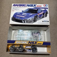 TAMIYA TB01 RAYBRIG NSX 2000 SET CARROZZERIA E RUOTE E PNEUMATICI RC 1/10 RARO 58262