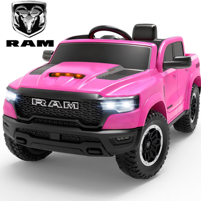 #ad RAM 1500 Ride on Car Toy for Kids 12V Powered Ride on Truck Toy with Remote Con $264.93