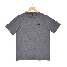 ADIDAS TRAIN ESSENTIALS FEELREADY TRAINING T  SHIRT   DARK GREY HEATHER   SIZE M