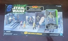 Star Wars Power Of Force Jabba's Palace 3D Display Diorama w Han Solo Carbonite