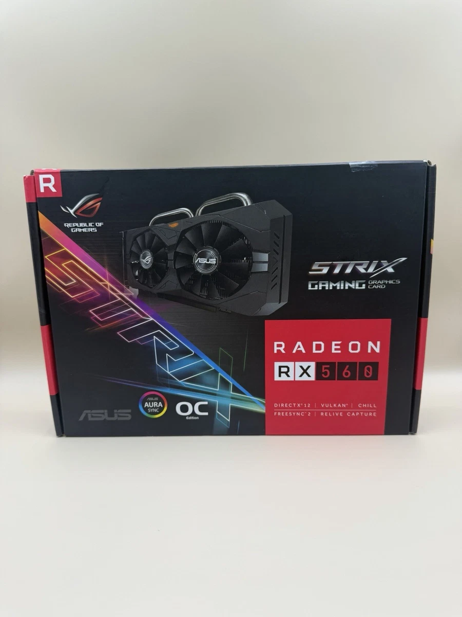 ASUS AMD Radeon RX 560 4 GB Memory Computer Graphics Cards for
