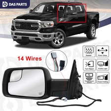 For Ram 1500 2019-2024 Rear View Mirror Turn Signal Temp Sensor Driver Left Side