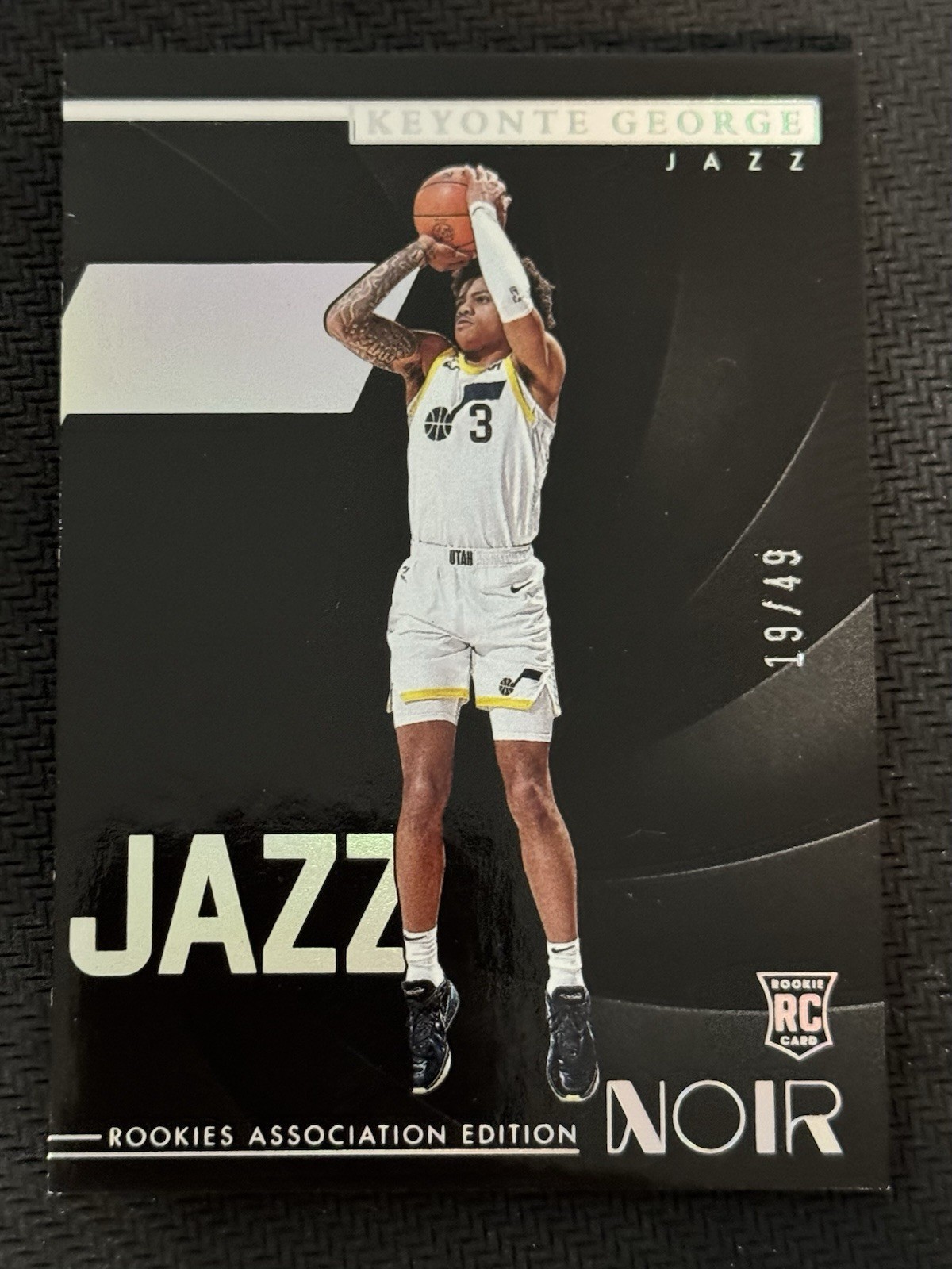 2023-24 Panini Noir KEYONTE GEORGE 19/49 RC Holo Silver SP Association Edition