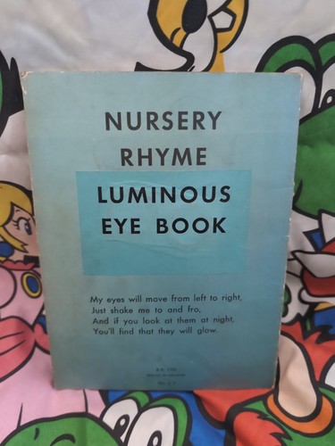Luminous Eye Book My Eyes Move And Glow In The Dark Vintage 1940s Childs Book - Picture 2 of 6