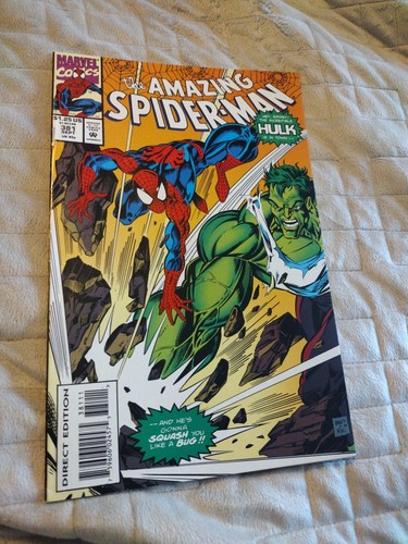 AMAZING SPIDER-MAN # 381 Very Fine MARVEL COMICS 1993 INCREDIBLE HULK