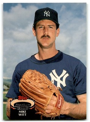 1992 Stadium Club Mike Witt New York Yankees #848