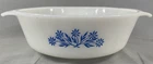 Fire King #436 Anchor Hocking Blue Corn Flower Casserole Dish Milk Glass Vintage
