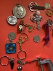 Junk Drawer U.S. Coins & More Cull Lot Holed Keychain Small Vise Estate Sale — photo 4