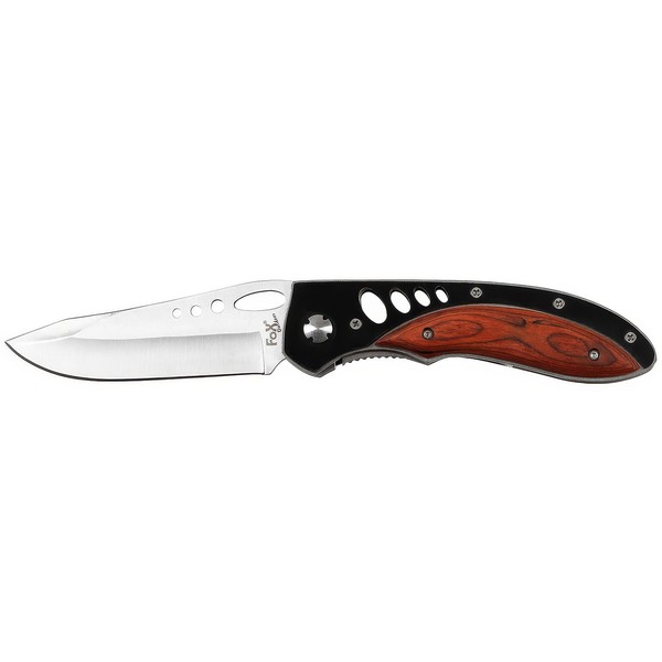 "Klappmesser \"Holzgriff\", ÖFfnungshilfe, 9,5 Cm – Foxoutdoor"-image