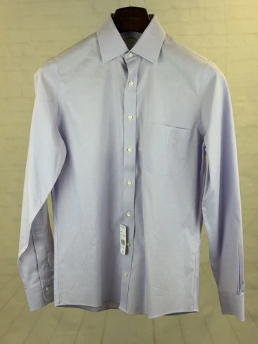 New Brooks Brothers Men's Purple Cotton Dress Shirt 14.5 33 Non Iron NWT