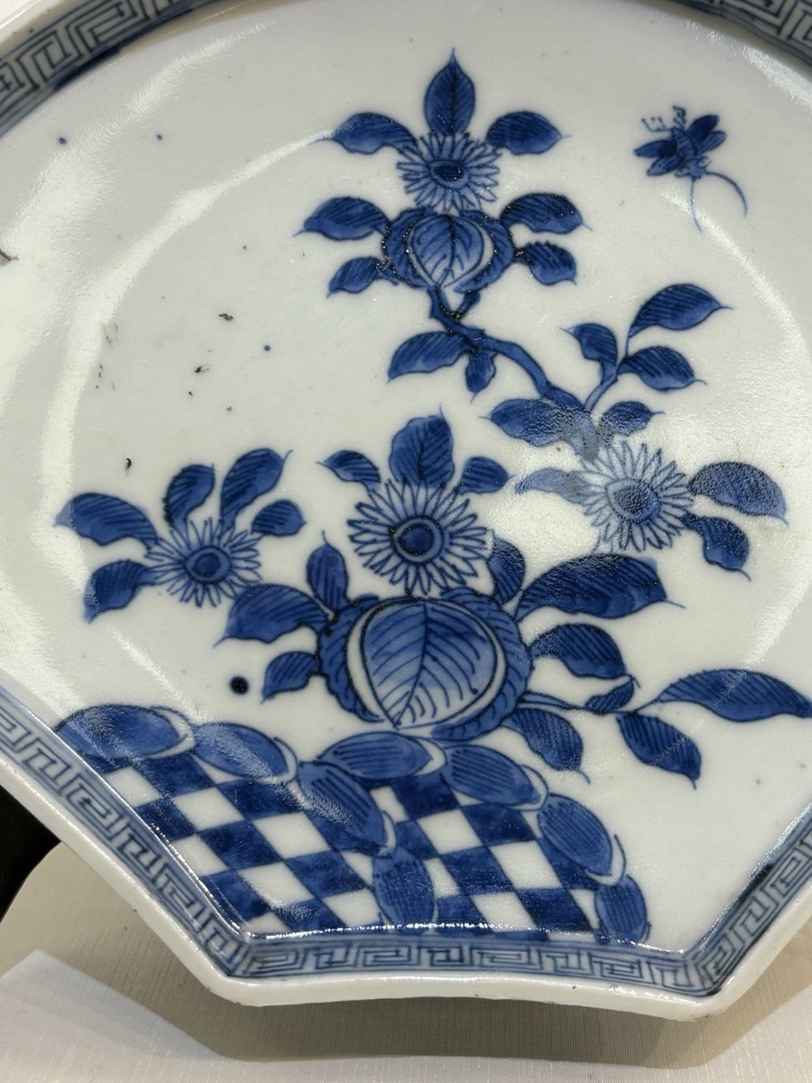   ブルーフラワー プレート8枚 Blue Flowers And White Small Plate 8x6x1” | eBay