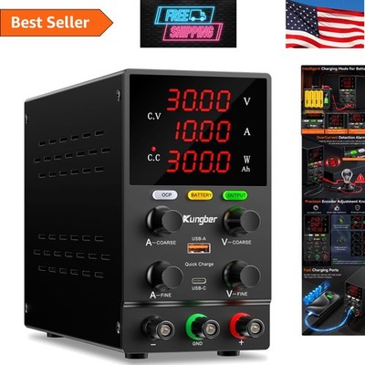 Professional Lab-Grade 30V 10A DC Power Supply with Intelligent Safety Detection