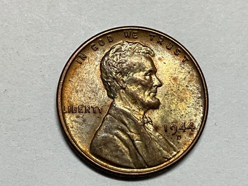 1944 D Lincoln Wheat Cent Good Details Some Luster #1
