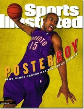 February 28, 2000 Vince Carter Toronto Raptors Sports Illustrated NO LABEL 
