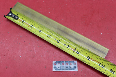 #ad 3 8quot; x 3 4quot; C360 BRASS FLAT BAR 10quot; long Solid Mill Stock H02 Cut New $26.95