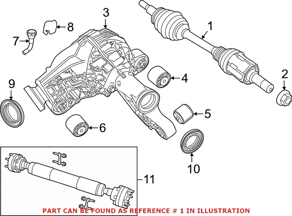 Conjunto de eje CV derecho pasajero delantero Mopar genuino OEM para Dodge Durango Foto 2 de 3