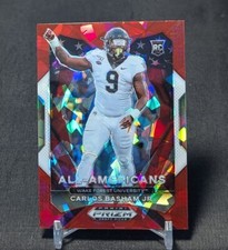 Carlos Boogie Basham Jr Red Ice Rookie RC 2021 Prizm Draft Picks Card #197 Bills