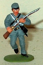 CIVIL WAR CONFEDERATE RUNNING 54MM BY ACCURATE OF ENGLAND