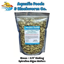 2.5-lbs Sinking Wafers of Spirulina, Algae Plecos, Shrimp, Snails Zeigler Bag