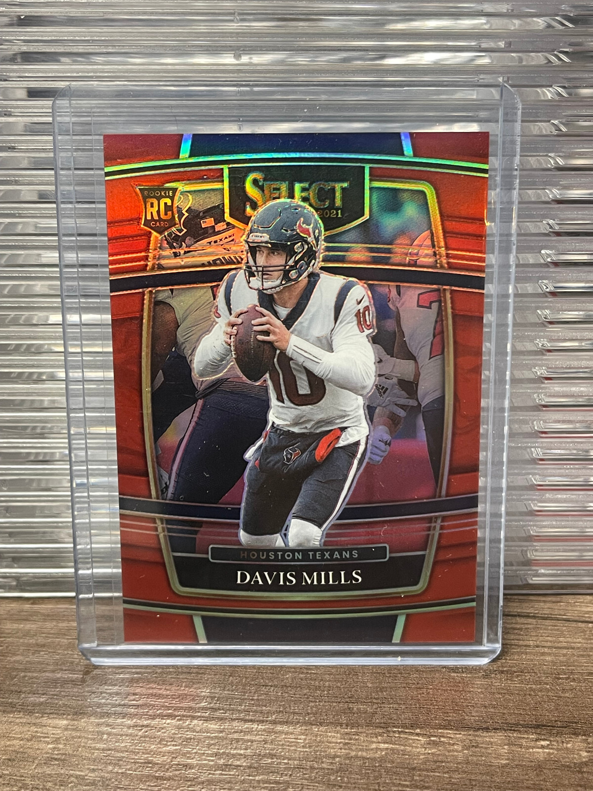 2021 Panini Select Davis Mills Rookie RC Concourse Red Prizm SP /99
