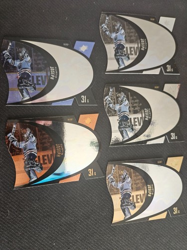 1997-98 UD SPX CURTIS JOSEPH #19 GOLD BRONZE SILVER STEEL BASE 5 CARD LOT