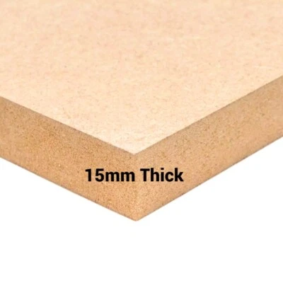 ARRANWOOD 15mm MDF Board Medium Density Fibreboard - Choice of Sheet Sizes