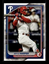 2024 Bowman Paper Bryce Harper Philadelphia Phillies #37  5 Card Lot