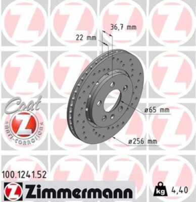 LORDCO - ZIMMERMAN 100124152 Disc Brake Rotor