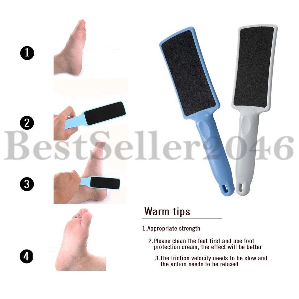 2PCS Perfect Pro Pedicure Foot File Cracked Skin Corns Callus Remover Feet Rasp - Image 3 of 4