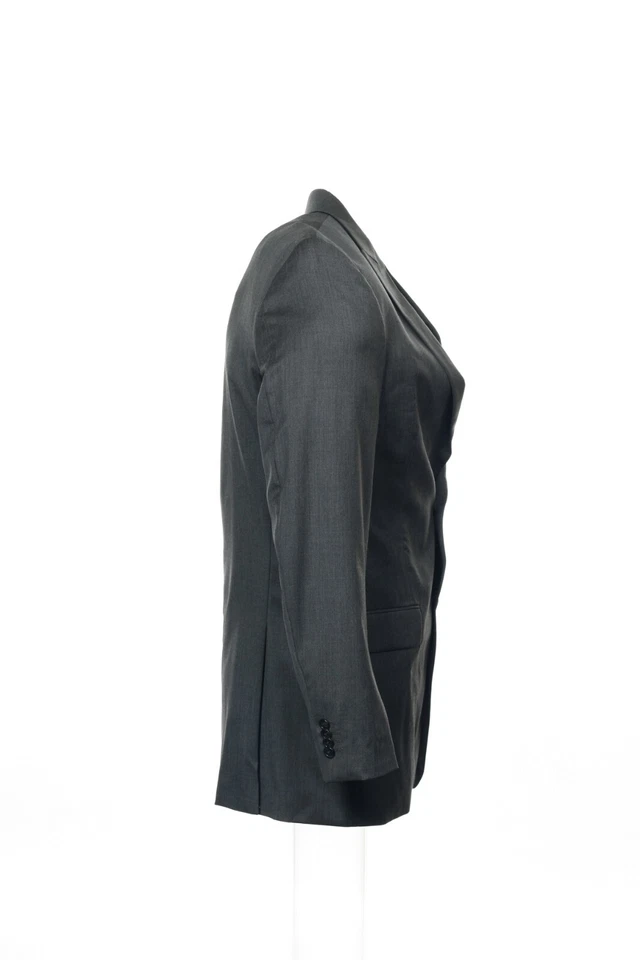 Спортивное пальто Alfani красное мужское серое 100% шерсть на 2 пуговицах - Изображение 2 из 4