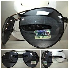 Men or Women CLASSIC VINTAGE RETRO Style SUN GLASSES Large Black Frame Dark Lens