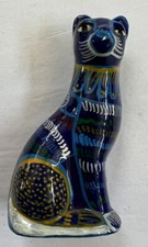 Arte popular vintage hecho a mano de arcilla Alebrije pintado a mano arte nativo americano Oaxaca
