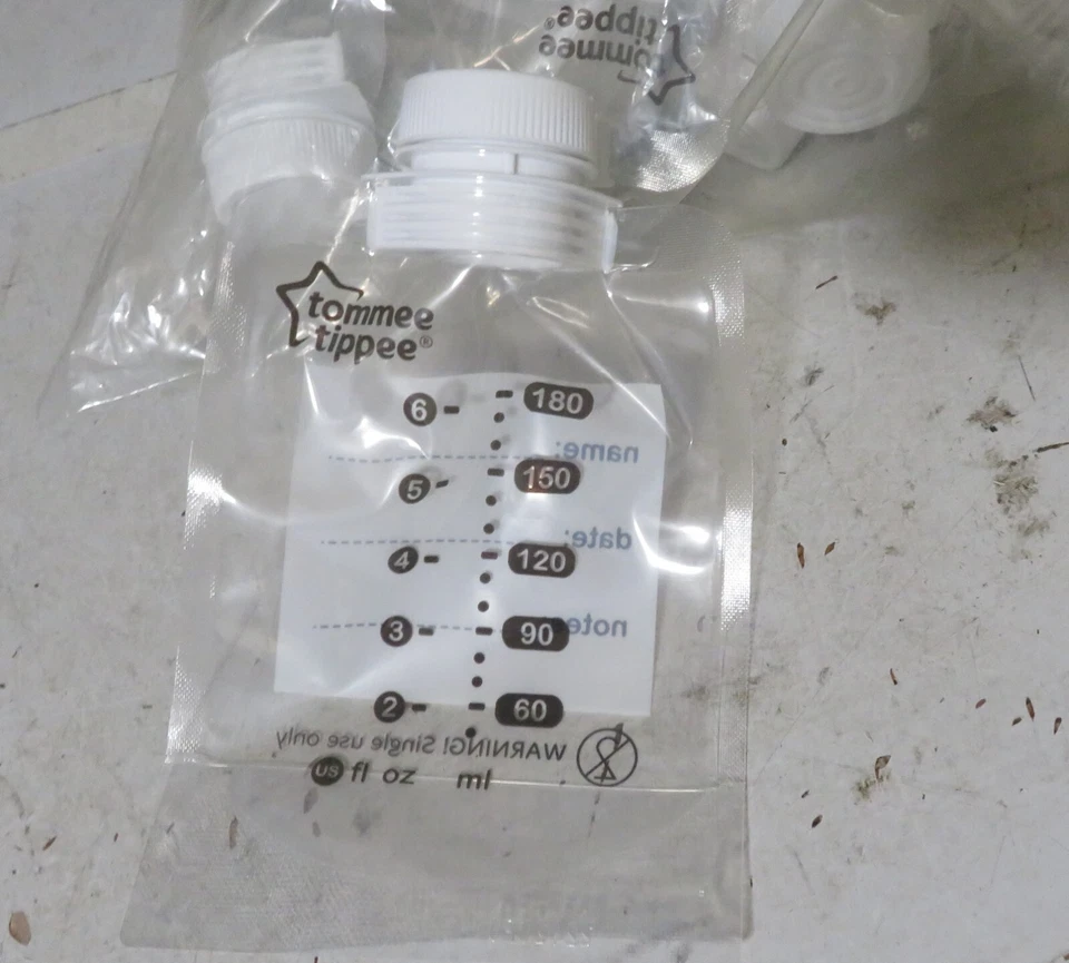 Tommee Tippee 6 oz 180 ml Pump and Go Bolsas de Leite Materno Sacos de Armazenamento 29 Pçs NOVO - Imagem 2 de 4