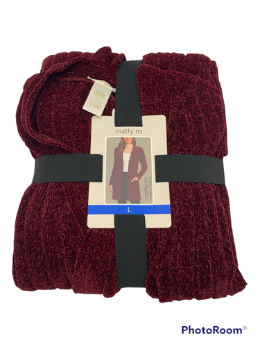 Matty M Women's Chenille Long Sleeve Knit Cardigan variety 2 - Picture 10 of 16