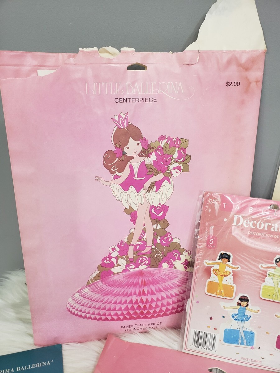 NEW Vintage Birthday Party Decor LOT Ballerina Ballet Dance  display picture 3
