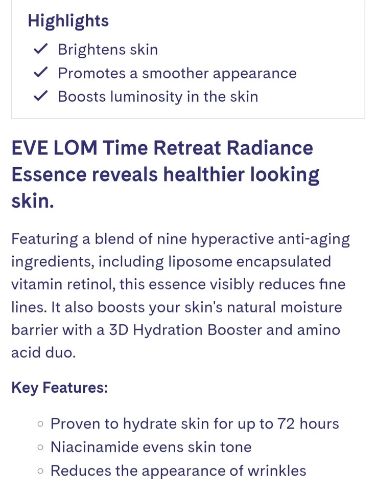 Eve Lom Time Retreat Radiance Essence 150 ml 5 fl oz New In Sealed Box Fast Ship - Image 4 of 4