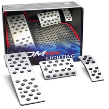 3pc Racing Style Bolt-on Aluminum Pedal Covers Set For Acurahondasubaru Etc