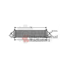 Ladeluftkühler für Ford Volvo Focus II C30 MW T5 AWD 650 - 113 50