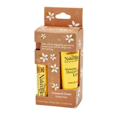THE NAKED BEE Naked Bee Classic Coconut & Honey Pocket Pack - Lotion & Lip Balm