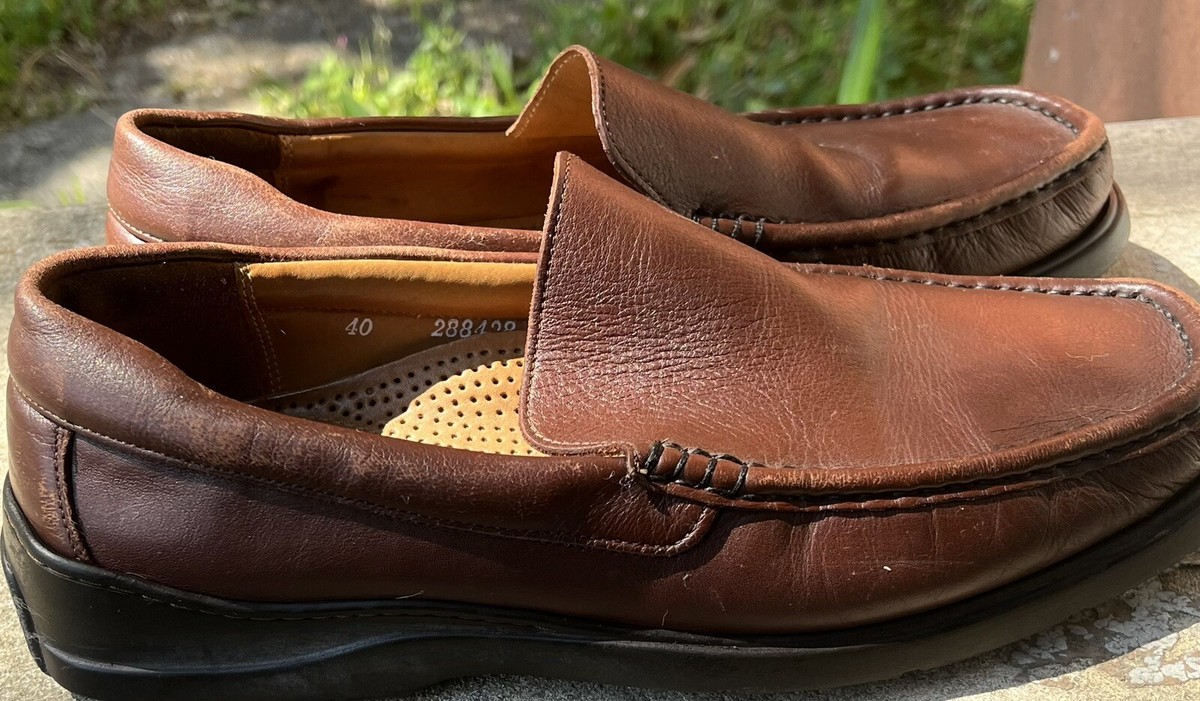Mens Florsheim Comfortech Brown Leather Slip On Loafers Size 12D FLORSHEIM MENS SHOES BERKLEY PENNY LOAFERS BURGUNDY, 12D  main image 3