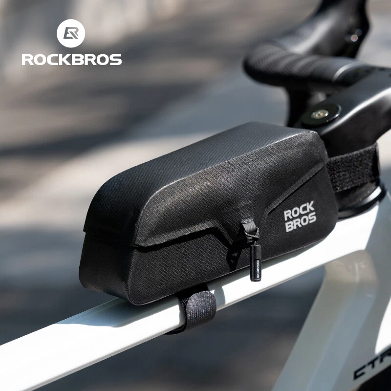 ROCKBROS Bike Frame Top Tube Bag with Magnetic Flap Waterproof Cycling Tools Bag - Image 4 of 4