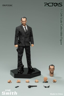 PCTOYS マトリックス　Agent Smith 1/12 PCTOYS The Matrix Agent Smith 1/12 Action Figure Doll Model