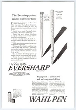 1925 WAHL EVERSHARP PEN VTG 6.5"X10" Magazine Ad 1920's M449