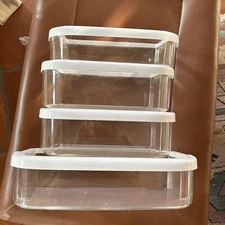 KitchenAid Whirlpool Kenmore Maytag 4 Refrigerator Door Shelf Bins Lightly Used