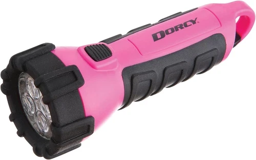 55 Lumen Floating Water Resistant LED Flashlight with Carabineer Clip, Pink ( 4