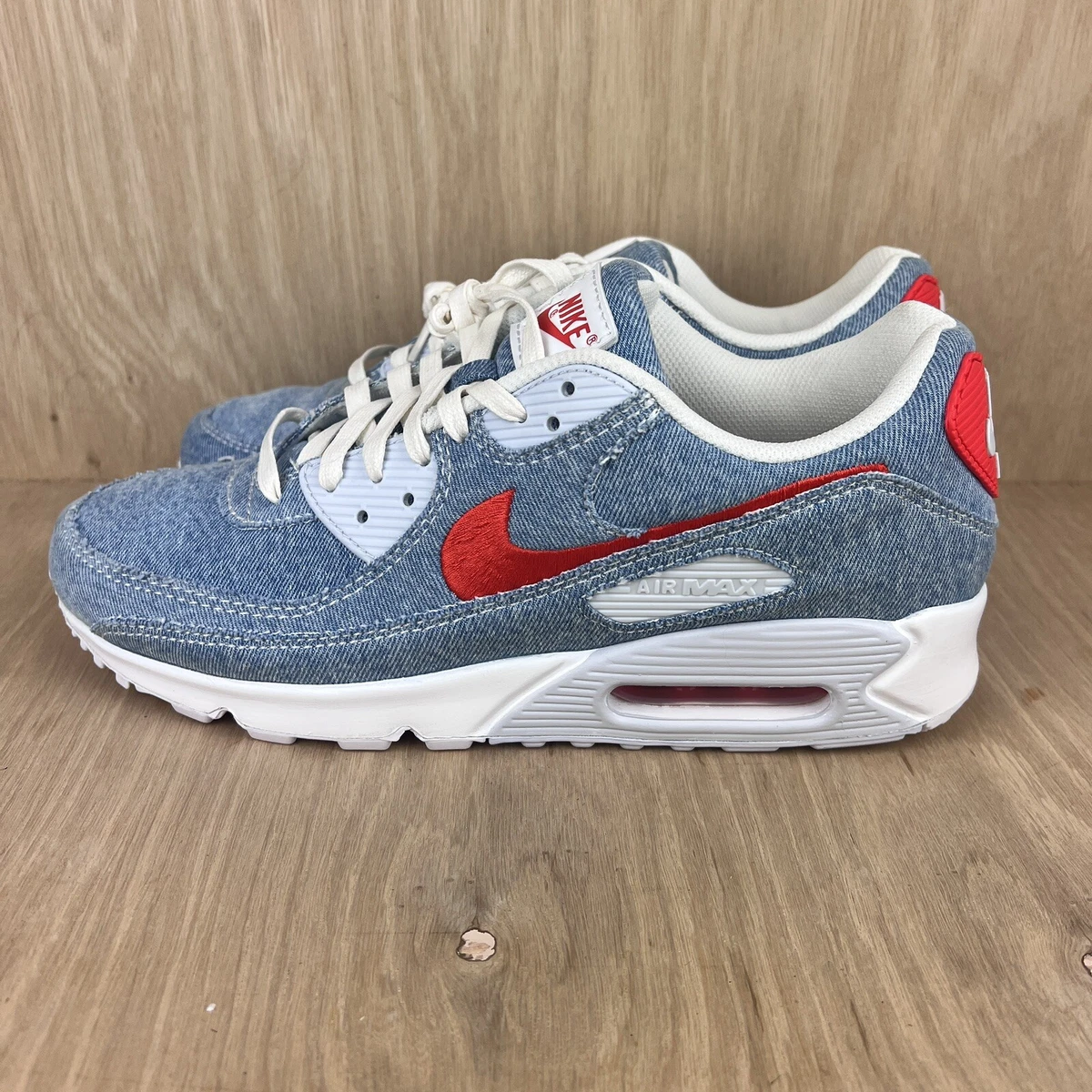 nike air max 90 lightwash denim