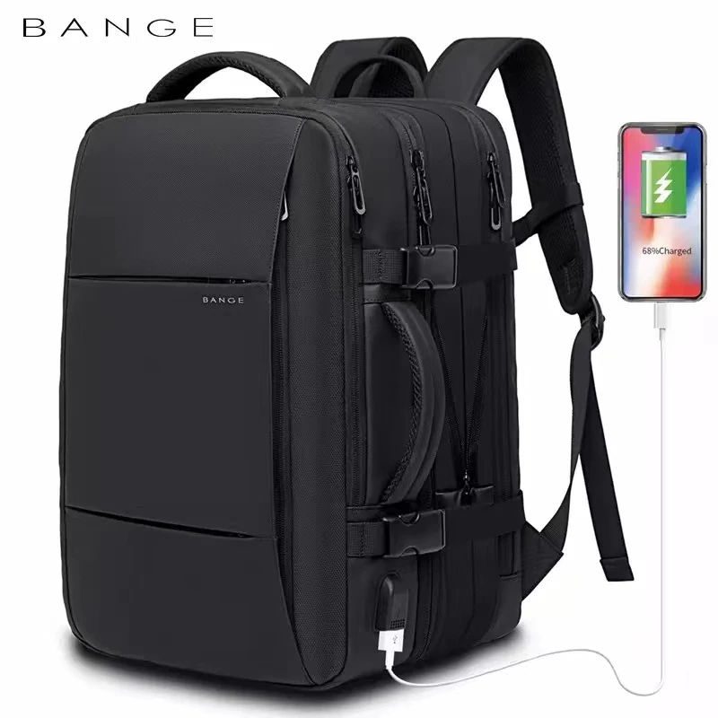 Expandable Business Travel Backpack for Men with USB Port Large Capacity for School & Work-image
