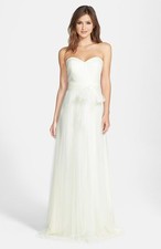 NEW JENNY YOO 'Annabelle' Convertible Tulle Column DRESS GOWN PLUS SIZE 20W $310