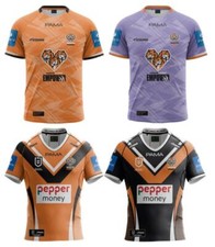 RUGBY MEN's 2025 SHORT SLEEVE TRAINING NRL WEST TIGERS SHIRT NRL JERSEY S-5XL