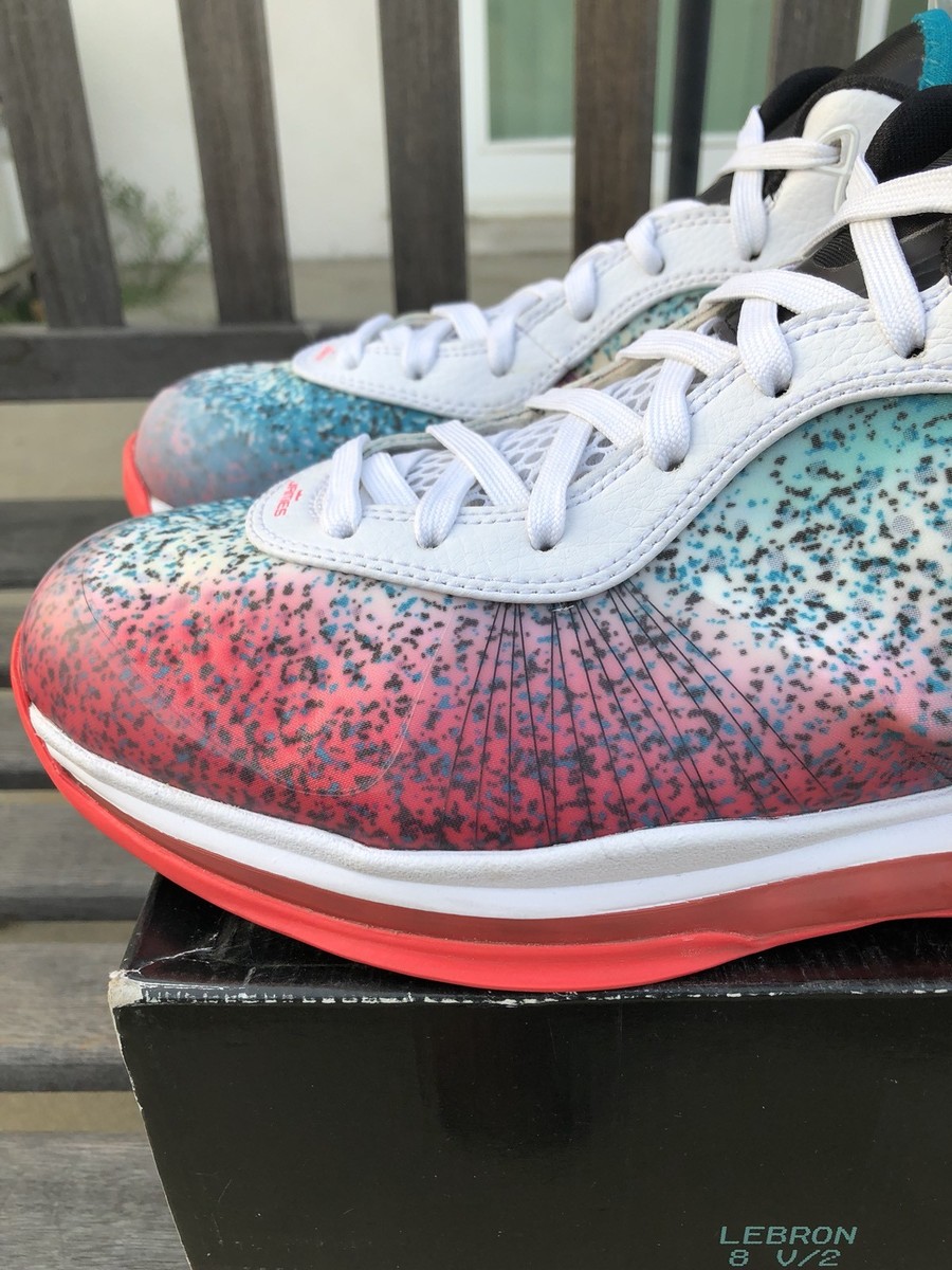 Nike Lebron James LBJ 8 Low V2 Miami Nights 11 Solar Red Nike Lebron James LBJ 8 Low V2 Miami Nights 11 Solar Red